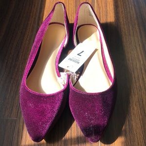 💥 NWT Mossimo Burgundy Suede Flats